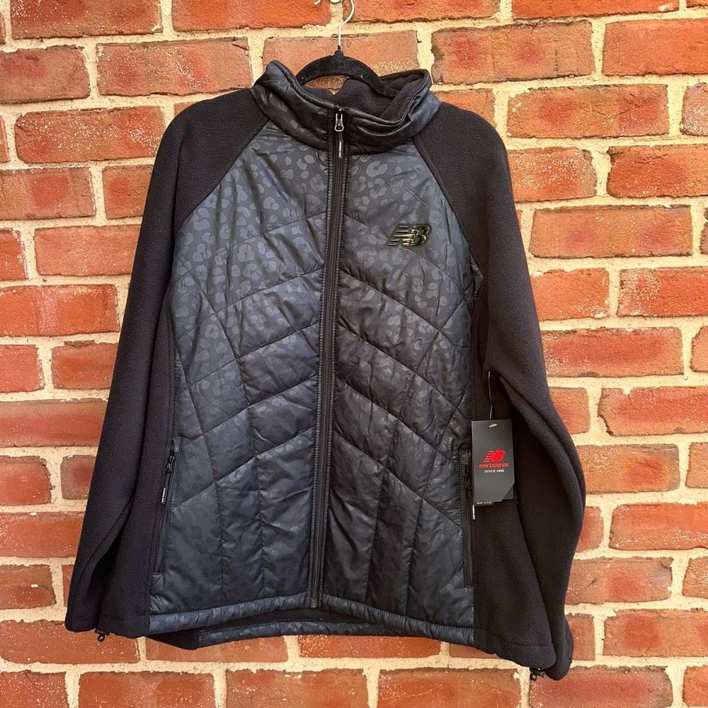 EUC New Balance Black Quilted Jacket